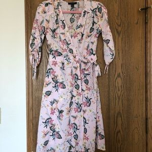 Atmosphere pink wrap dress